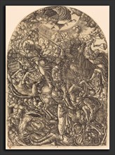 Jean Duvet (French, 1485 - c. 1570), Saint John Sees the Four Horsemen, 1546-1556, engraving