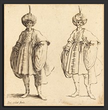 Jacques Callot (French, 1592 - 1635), Two Turks Dressed in Turbans with a Plume, etching