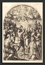 Jacques Callot (French, 1592 - 1635), Martyrdom of Saint Stephen, 1608-1611, engraving