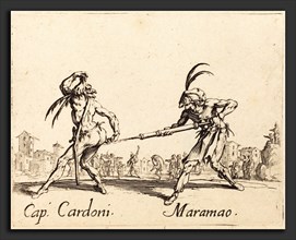 Jacques Callot (French, 1592 - 1635), Cap. Cardoni and Maramao, c. 1622, etching