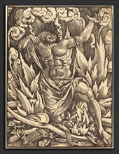 Gabriel Salmon (French, active 1504-1542), The Death of Hercules, woodcut