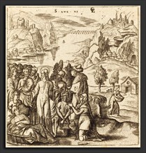 Léonard Gaultier (French, 1561 - 1641), Christ Heals the Sick, probably c. 1576-1580, engraving