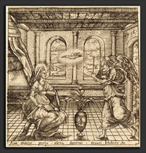 Léonard Gaultier (French, 1561 - 1641), The Annunciation, probably c. 1576-1580, engraving