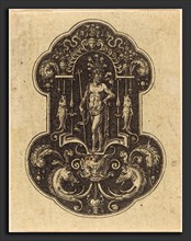 Etienne Delaune (French, 1518-1519 - 1583), Neptune, engraving