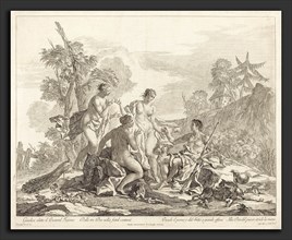Jacopo Guarana (Italian, 1720 - 1808), The Judgement of Paris, etching on laid paper