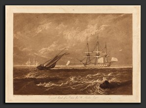 Joseph Mallord William Turner and Charles Turner (British, 1775 - 1851), The Leader Sea Piece,