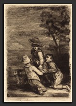 Sir David Wilkie (Scottish, 1785 - 1841), The Sedan Chair, c. 1815-1819, etching and drypoint on