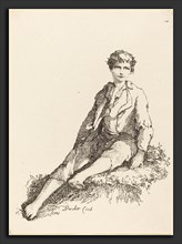 Thomas Barker (British, 1769 - 1847), Young Boy Seated, 1803, pen-and-tusche lithograph