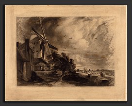 David Lucas after John Constable (British, 1802 - 1881), A Mill, in or before 1829, mezzotint