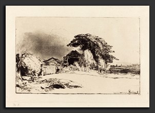 Andrew Geddes (1789 - 1844), Peckham Rye, 1826, drypoint with aquatint