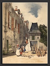 Thomas Shotter Boys (British, 1803 - 1874), L'Abbaye St. Amand, Rouen, 1839, lithograph