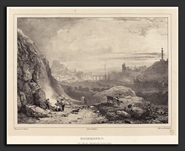 Richard Parkes Bonington after Francois Alexandre Pernot (British, 1802 - 1828), Edimbourg vu de la