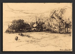 Francis Seymour Haden (British, 1818 - 1910), Old Willesley House, 1865, etching on cream laid