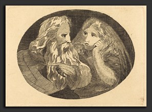 Thomas Butts, Jr. after William Blake (British, active c. 1806 - 1808), Lear and Cordelia, probably