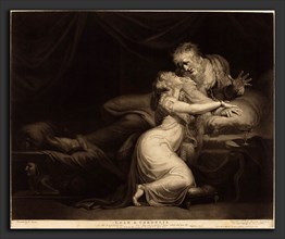 John Raphael Smith after Henry Fuseli (British, 1752 - 1812), Lear and Cordelia, 1784, mezzotint on