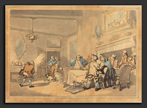 Thomas Rowlandson (British, 1756 - 1827), The Disappointed Epicures, 1787, hand-colored etching