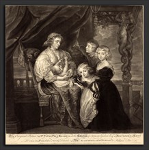 James McArdell after Sir Peter Paul Rubens (British, c. 1729 - 1765), The Gerbier Family, 1755,