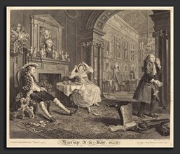 Bernard Baron after William Hogarth (French, 1696 - 1762), Marriage a la Mode: pl. 2, 1745, etching