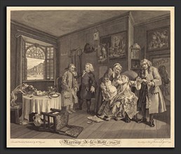 Louis Gerard Scotin after William Hogarth (French, 1690 - 1745 or after), Marriage a la Mode: pl.6,