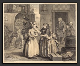William Hogarth (English, 1697 - 1764), A Harlot's Progress: pl.1, 1732, etching and engraving