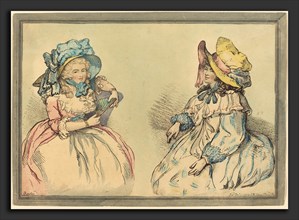 Thomas Rowlandson (British, 1756 - 1827), Beauties, published 1792, hand-colored etching