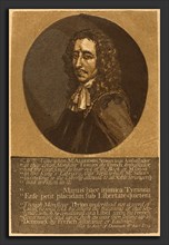 John Baptist Jackson after Justus van Verus (English, 1701 - c. 1780), Algernon Sidney, chiaroscuro