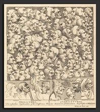 William Hogarth (English, 1697 - 1764), Characters and Caricaturas, 1743, etching