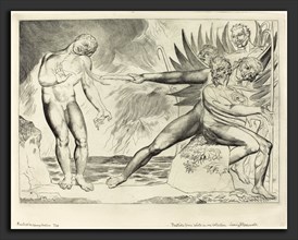 William Blake (British, 1757 - 1827), The Circle of the Corrupt Officials; The Devils Tormenting