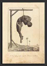 William Blake after John Gabriel Stedman (British, 1757 - 1827), A Negro hung alive by the Ribs to