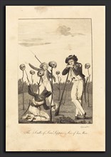 William Blake after John Gabriel Stedman (British, 1757 - 1827), The Sculls of Lieut Leppar, & Six