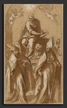 Attributed to Jacopo Palma il Giovane (Italian, 1544 or 1548 - 1628), Saint Mark with Two Bishops