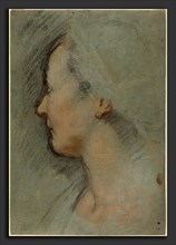 Federico Barocci (Italian, probably 1535 - 1612), Head of a Woman, c. 1584, colored chalks with
