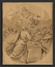 Morazzone (Italian, 1573 - 1626), The Assumption of the Virgin, pen and brown ink with brown wash