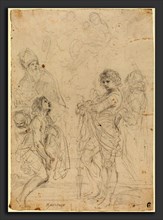 Giovanni Francesco Barbieri, called Guercino (Italian, 1591 - 1666), Madonna and Child with Saints