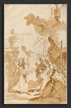 Giovanni Battista Tiepolo (Italian, 1696 - 1770), Capitulation of a Town, pen and brown ink with