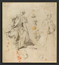 Giovanni Battista Piazzetta (1683 - 1754), Caliph Aladin and His Counselors, late 1730s, black