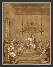 Giovanni Domenico Tiepolo (Italian, 1727 - 1804), The Apostles' Creed, 1770s-1780s, pen and brown