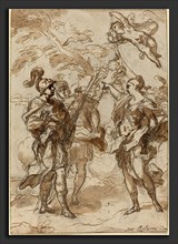 Antonio Balestra (Italian, 1666 - 1740), Venus Appearing to Aeneas, 1713, pen and brown ink with