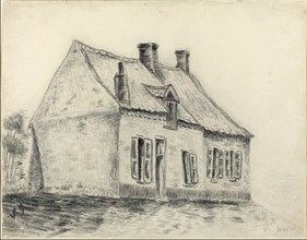 Vincent van Gogh (Dutch, 1853 - 1890), The Magrot House, Cuesmes, c. 1879-1880, charcoal over