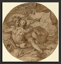 Abraham Bloemaert (Dutch, 1564 - 1651), Acis and Galatea, c. 1590, pen and brown ink with brown