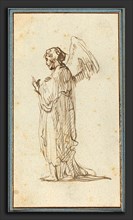 Attributed to Rembrandt van Rijn (Dutch, 1606 - 1669), Angel Standing, pen and brown ink on laid