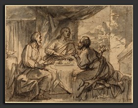Attributed to Abraham van Diepenbeeck (Flemish, 1596 - 1675), Supper at Emmaus, pen and brown ink