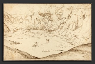 Joris Hoefnagel (Flemish, 1542 - 1600), Forum Vulcani: The Hot Springs at Pozzuoli, c. 1577-1578,