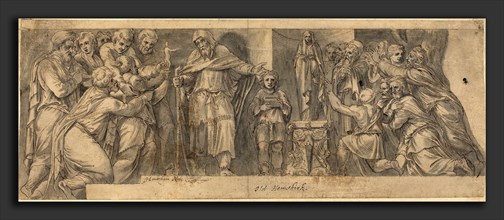 Netherlandish 16th Century after Polidoro da Caravaggio, Scene from Ancient History, 16th century,