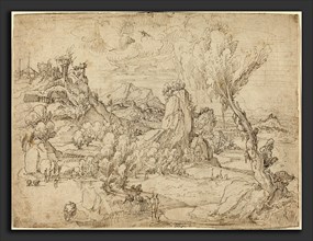 Attributed to Pieter Cornelisz Kunst (Netherlandish, c. 1489-1490 - 1560-1561), Landscape with the
