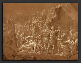 Conrad Metz (German, 1755 - 1827), A Scene from the Life of Trajan, 1817, pen and brown ink with