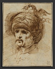 Christian Wilhelm Ernst Dietrich (German, 1712 - 1774), Oriental in a Fantastic Headdress,