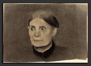 Paula Modersohn-Becker (German, 1876 - 1907), Portrait of a Woman, 1898, charcoal and graphite on