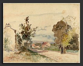 Pissarro, La route de Louveciennes depuis Versailles