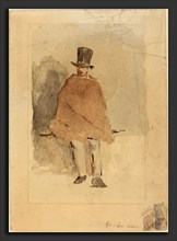 Edouard Manet (French, 1832 - 1883), The Man in the Tall Hat, 1858-1859, watercolor and graphite